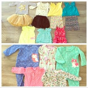 Baby Girl 9 Month Clothing Bundle - 47 Pieces